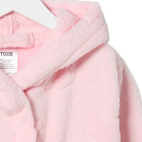 Albornoz de tecido atoalhado Rus MS Rosa