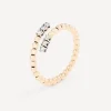 Anel aberto em ouro com diamantes TOUS ATELIER