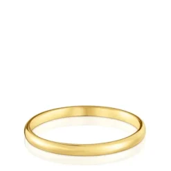Anel aliança de casamento em ouro meia cana 2 mm TOUS Alianças