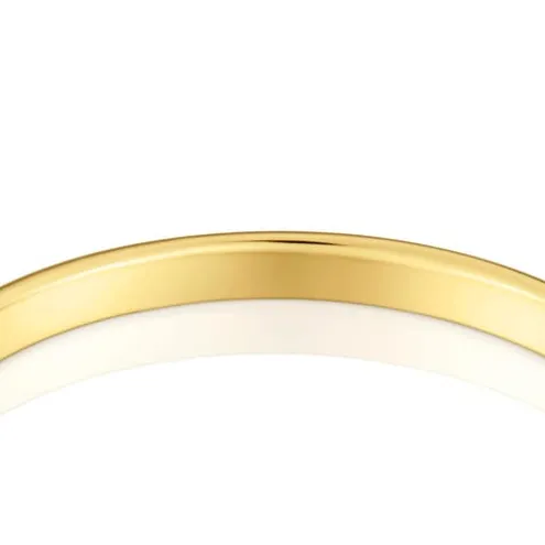 Anel aliança de casamento em ouro meia cana 2 mm TOUS Alianças