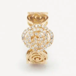 Anel ATELIER Rosa de Abril em Ouro com Diamantes