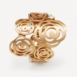 Anel ATELIER Rosa de Abril em Ouro com Diamantes