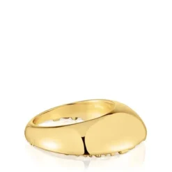 Anel com banho de ouro de 18 K sobre prata Dybe