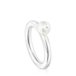 Anel Icon Pearl em Prata e Pérola