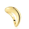 Anel pequeno banhado a ouro de 18 K sobre prata Galia Basics