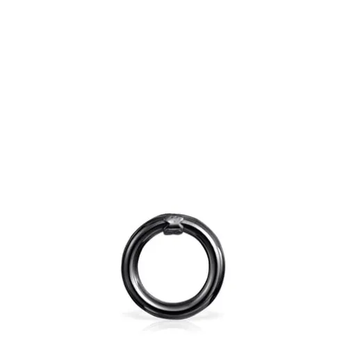 Anel pequeno Hold em Prata Dark Silver