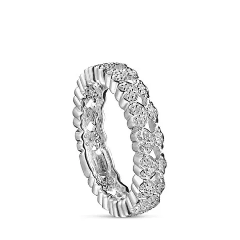 Anel Puppies em Ouro branco com Diamantes