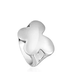 Anel selo em prata borboleta Bold Motif