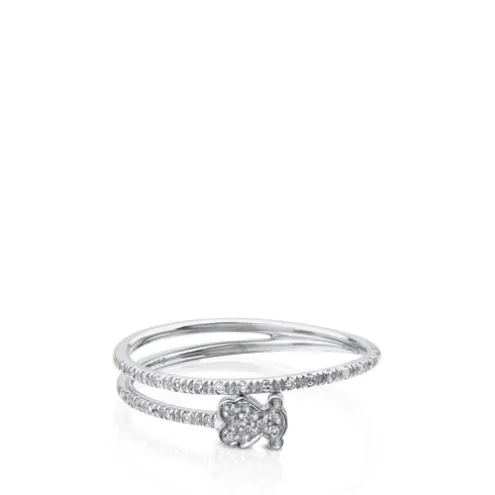 Anel TOUS Brillant de Ouro branco com diamantes