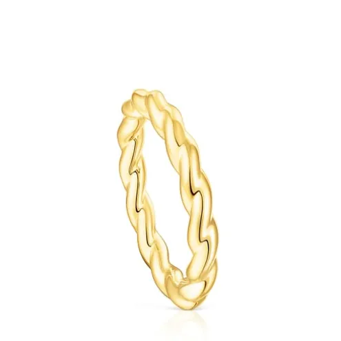 Anel Twisted em ouro