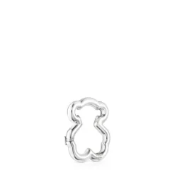 Argola Hold urso em Prata