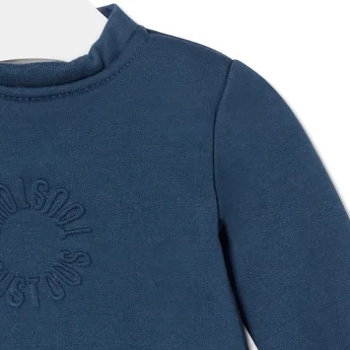 Body com jersey de bebé Trend azul marinho