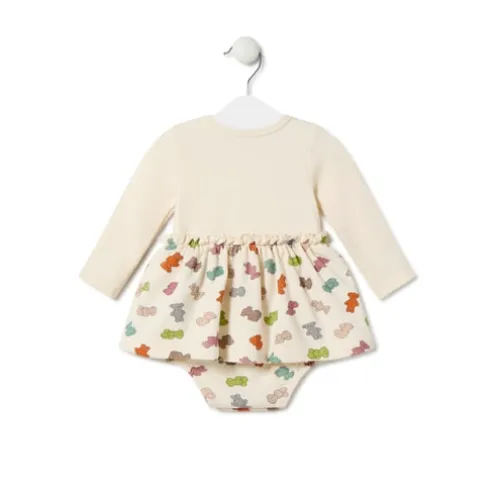 Body de bebé para menina com saia Grey crua
