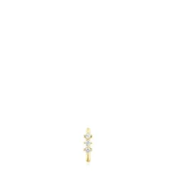 Brinco argola tira em ouro e diamantes Les Classiques