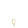 Brinco argola TOUS Basics em ouro e diamante