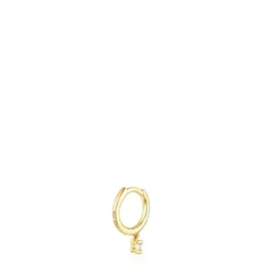 Brinco argola TOUS Basics em ouro e diamante