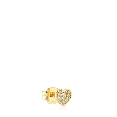 Brinco Les Classiques em ouro com diamantes