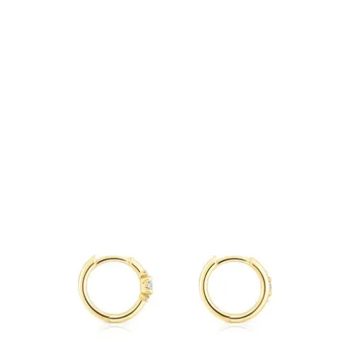 Brincos argola em ouro e diamantes Les Classiques