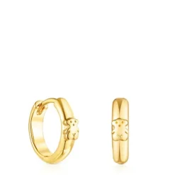 Brincos argola TOUS Basics urso em Prata Vermeil