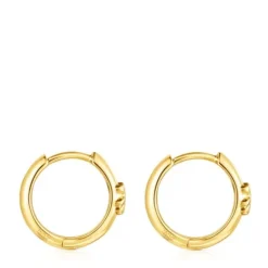 Brincos argola TOUS Basics urso em Prata Vermeil