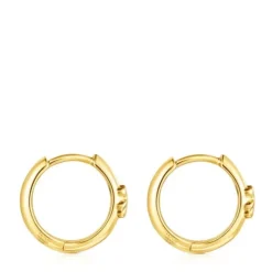Brincos argola urso TOUS Basics em prata vermeil