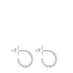 Brincos de argola curtos bolas em prata 10 mm TOUS Basics