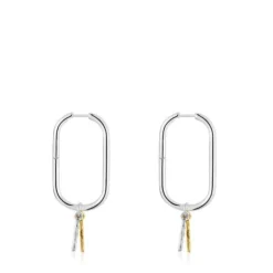Brincos de argola motivo urso bicolor Sweet Dolls