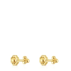 Brincos em ouro motivos 4 mm Basics