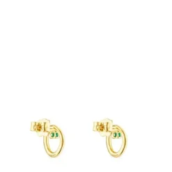 Brincos em ouro TOUS Hav com pedra preciosa tsavorite
