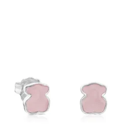 Brincos New Color em Prata com Quartzo
