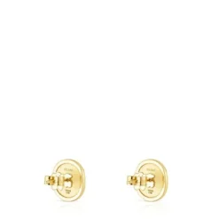 Brincos Oursin em ouro com diamantes de 0,19 ct