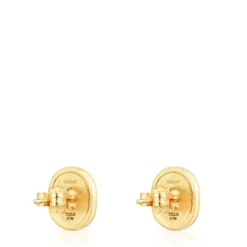 Brincos Oursin em ouro com diamantes de 0,42 ct