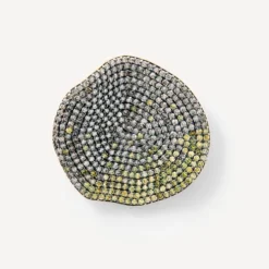 Brincos pequenos ATELIER Nenufar em Ouro e Diamantes amarelos
