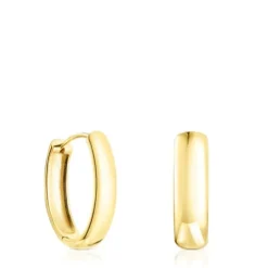 Brincos TOUS Basics oval em Prata vermeil