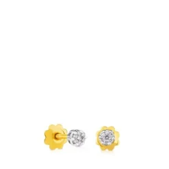 Brincos TOUS Diamonds em Ouro