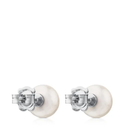 Brincos TOUS Puppies de Ouro branco com diamantes