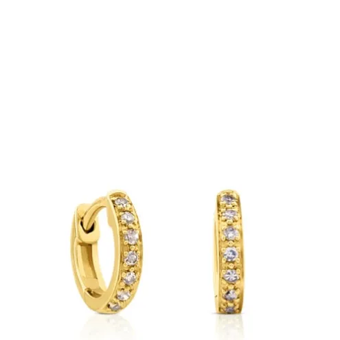 Brincos Gem Power em Ouro com Diamantes