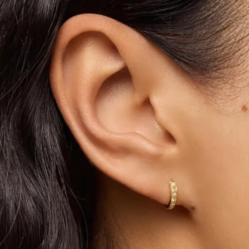 Brincos Gem Power em Ouro com Diamantes