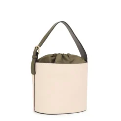 Bucket bag bege e caqui TOUS Nanda