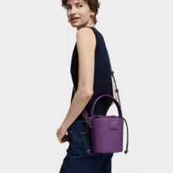 Bucket bag pequena roxa TOUS Lucia