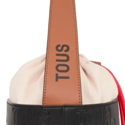 Bucket bag preta e castanha TOUS Nanda