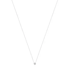 Colar Boca Ursos em Ouro branco com Diamantes
