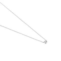 Colar Boca Ursos em Ouro branco com Diamantes