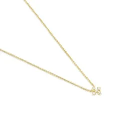 Colar cruz em ouro e 0,08 ct em diamantes Les Classiques