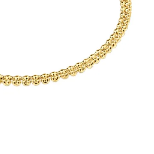 Colar curto banhado a ouro de 18 K sobre prata com motivos urso Bold Bear