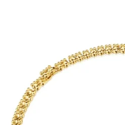 Colar curto banhado a ouro de 18 K sobre prata com motivos urso Bold Bear