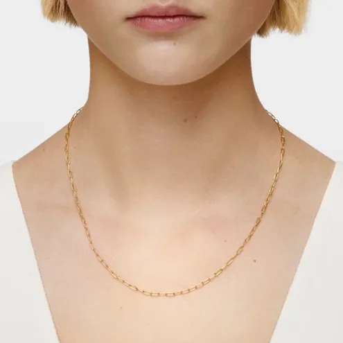 Colar curto banhado a ouro 18 K sobre prata Hold Oval