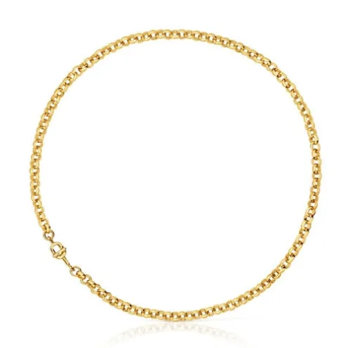 Colar curto banhado a ouro de 18 K sobre prata 40 cm TOUS MANIFESTO