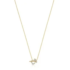 Colar curto urso em ouro e diamantes I-Bear