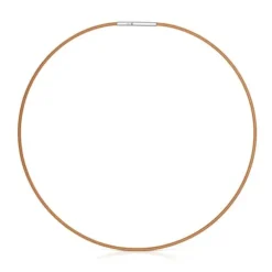 Colar em aço IP laranja 2 mm Mesh Tube